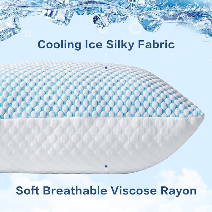 EASELAND Firm Pillows Shredded Memory Foam - Image 2