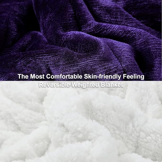Alomidds Weighted Blanket for Adults, 12 lbs Twin Size Heavy Blanket - Image 3