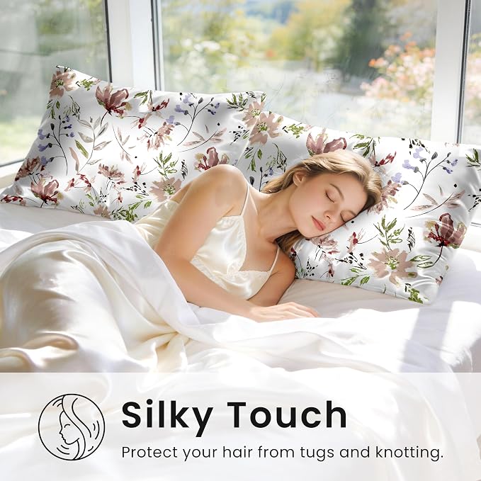 EXQ Home Satin Pillowcase for Hair and Skin Queen - Image 4