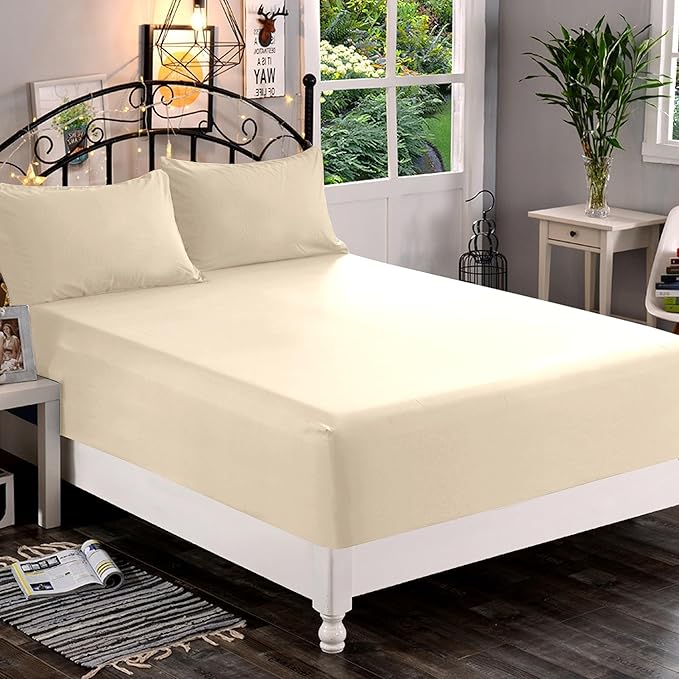 Elegant Comfort 1500 Premium Quality Fitted Sheet Ultra Soft 18-24 Inch Extra - Image 2