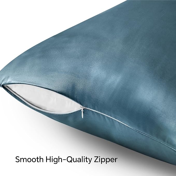 BEDELITE Satin Pillowcase with Zipper, Super Soft and Cooling Similar to Silk - Image 5