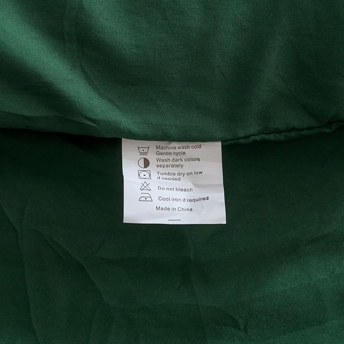 ROSGONIA Queen Comforter Set Emerald Green, All Season Blanket Lightweight - Image 9