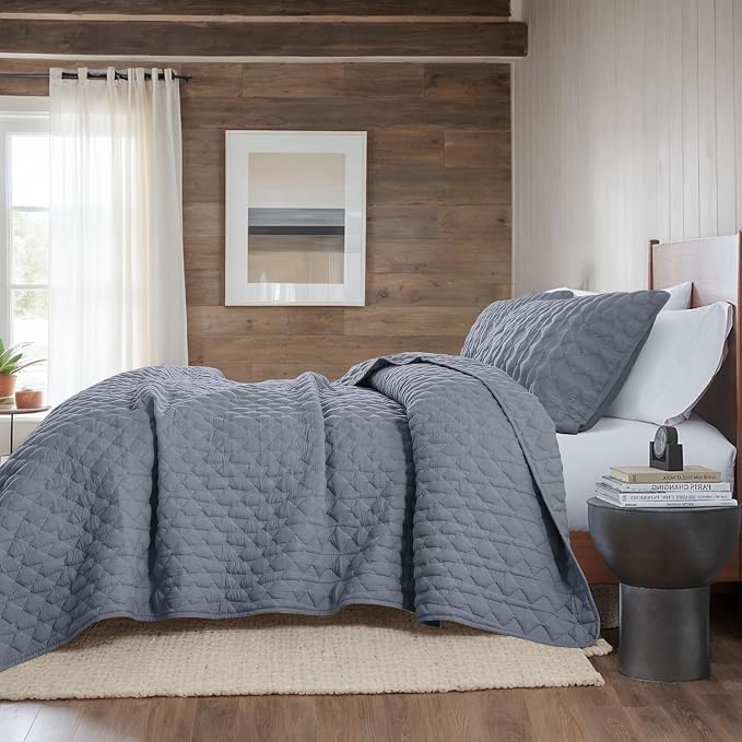WDCOZY Blue Twin Quilt Size Bedding Sets - Image 3
