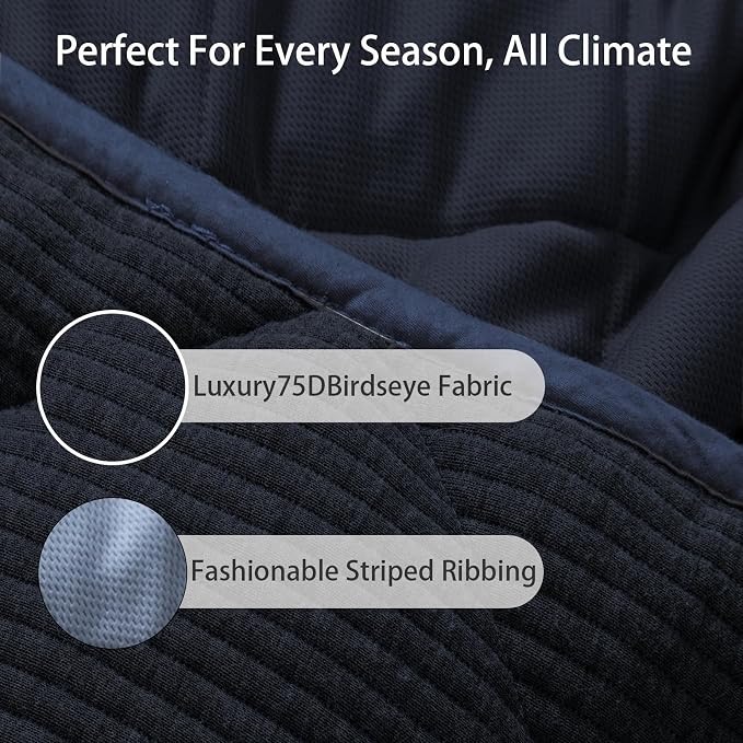 ZonLi 15lbs Weighted Blanket for Adults Sleeping, Double-Sided All Season - Image 8
