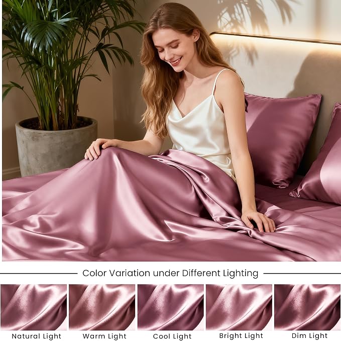 Love's cabin Twin Satin Sheets Sets - Image 7