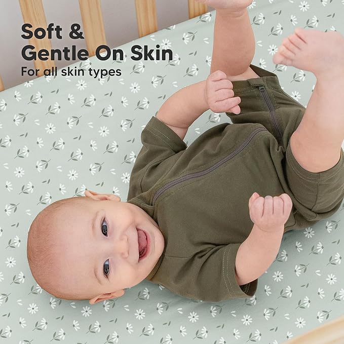 KeaBabies 2-Pack Organic Crib Sheets - Image 4