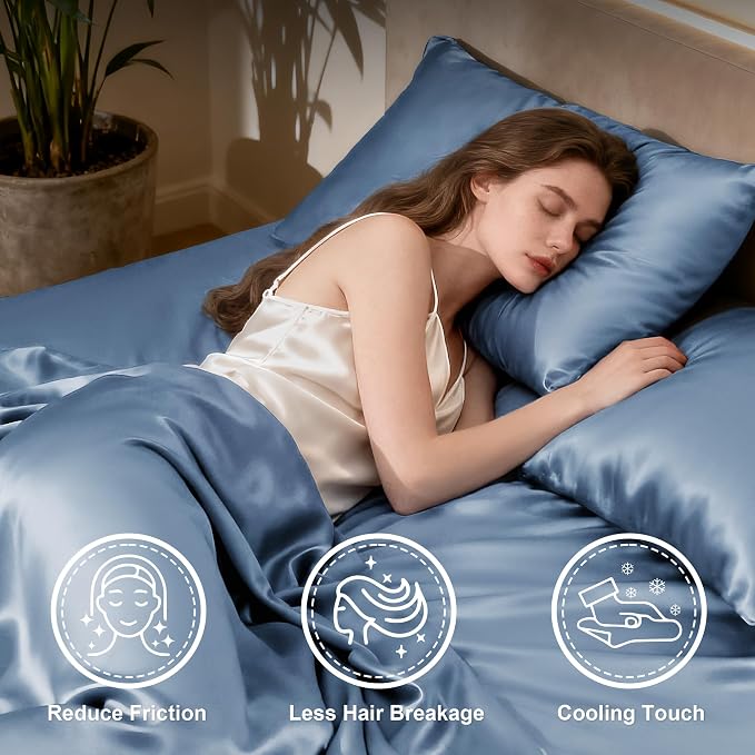 Love's cabin Full Size Satin Sheet Sets - Image 3