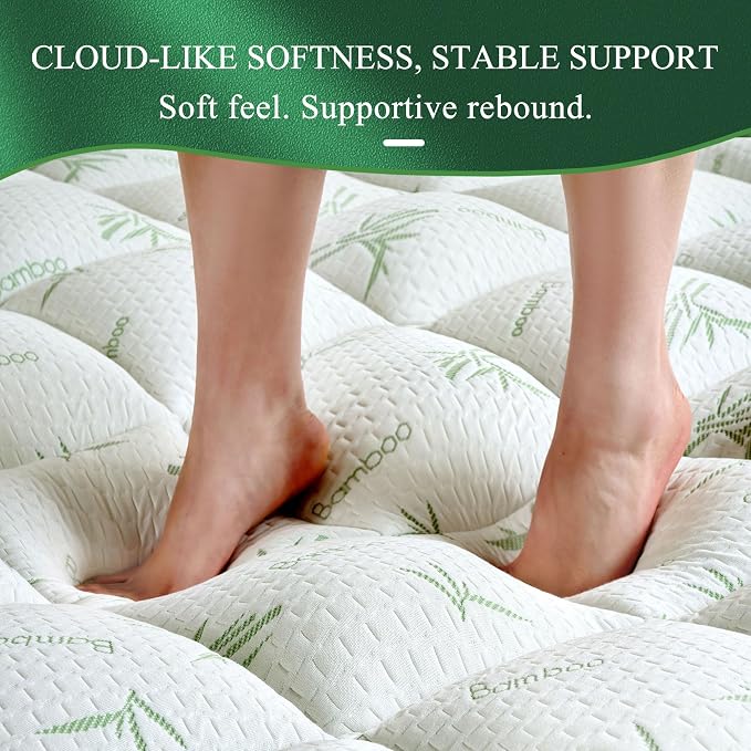 3 Inch Full Mattress Topper, Plush Pillow Top Matress Topper - Image 3