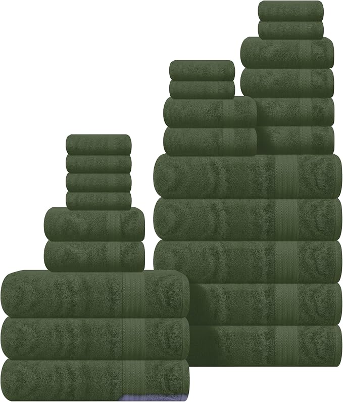 GLAMBURG Ultra Soft 24-Piece Towel Set by GLAMBURG