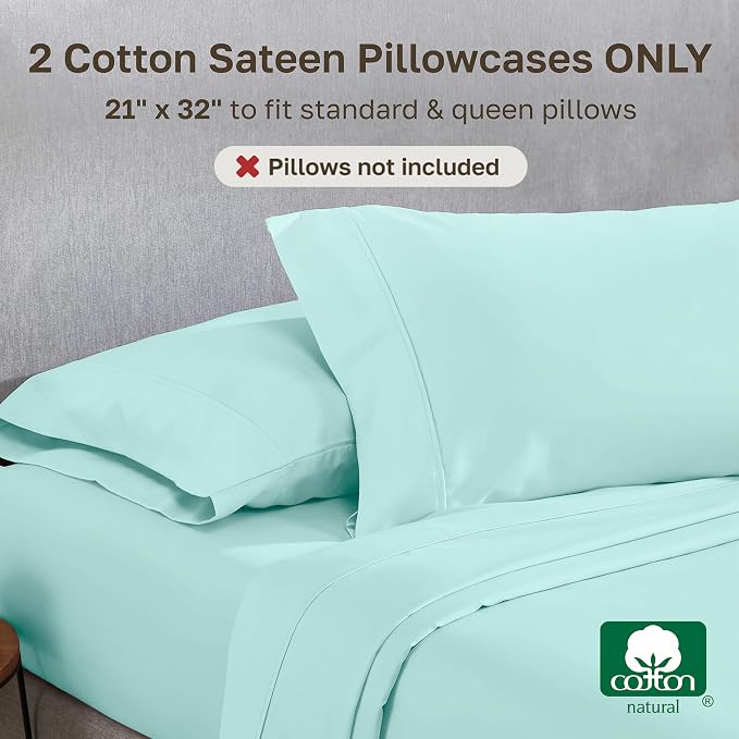 California Design Den Standard Queen Size Pillowcase Set - Image 3