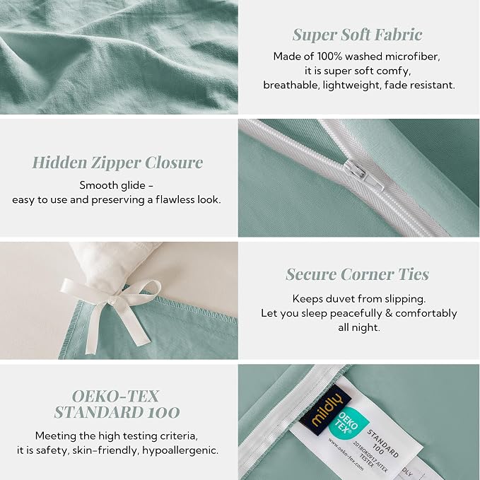 MILDLY Super Soft Duvet Cover 2pcs - Image 5