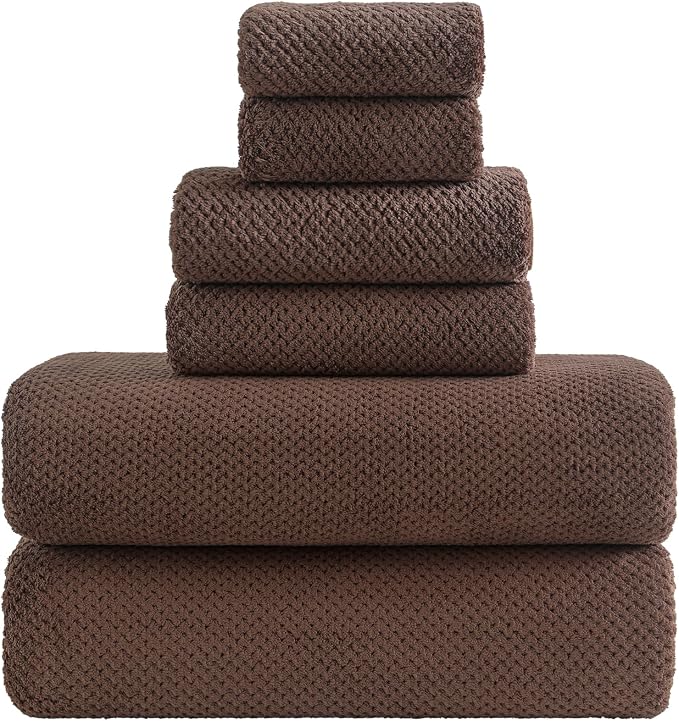 YTYC 29x59 Inch Extra Large Bath Towels Set of 6 Quick Dry Super Soft by YTYCTowels