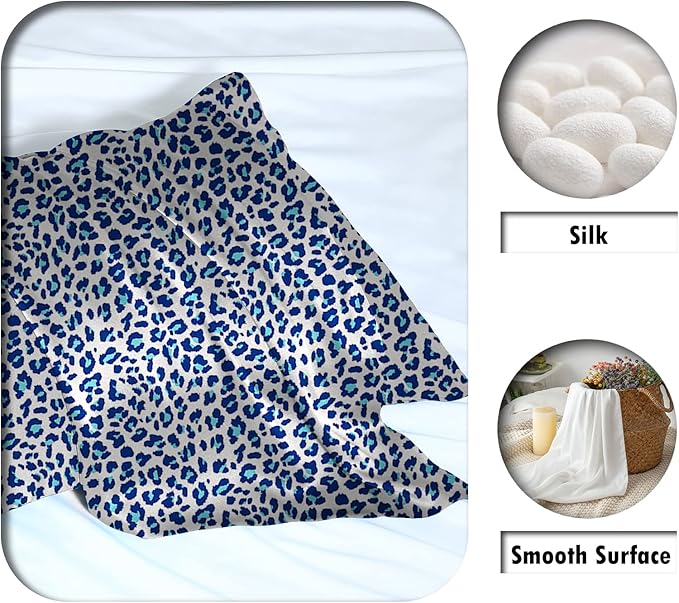 Mulberry Silk Pillowcase for Hair and Skin King Size Leopard Print Silk Pillow - Image 2
