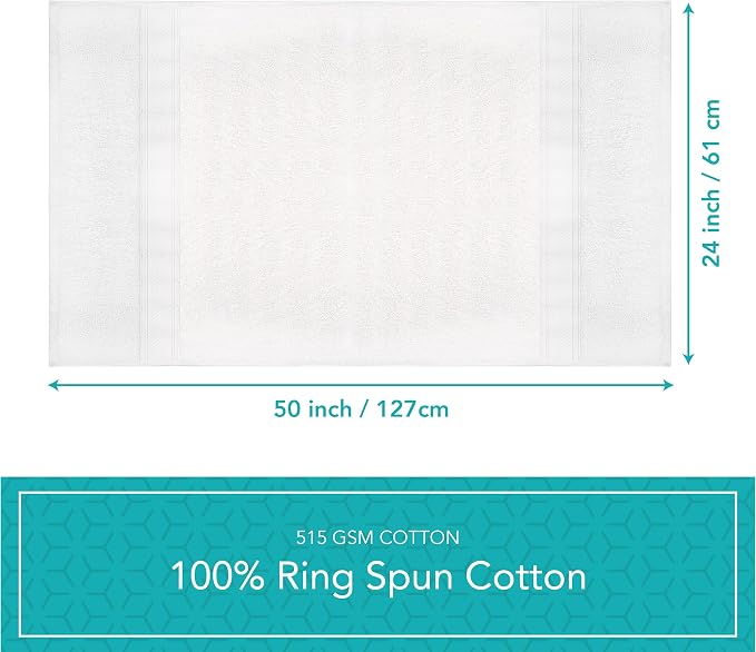 Pleasant Home Bath Towels Set of 6 100% Cotton, 515 GSM | Lightweight, Soft & - Image 8