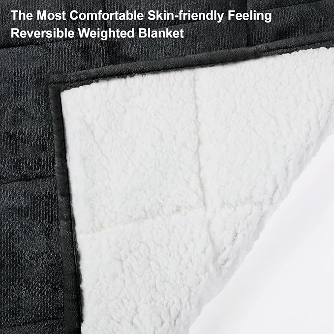 Alomidds Weighted Blanket Queen Size 15lbs 60x80 inches, Soft Plush Fleece - Image 3