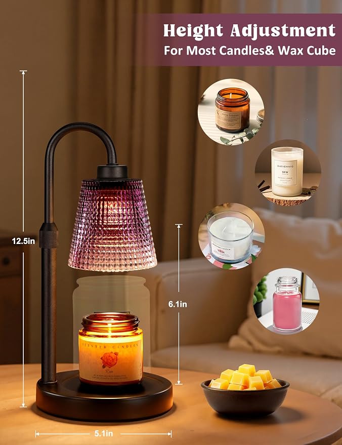 Innqoo Purple Candle Warmer Lamp - Image 3