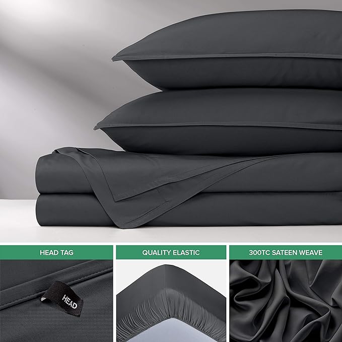 Pure Bamboo Queen Sheets, Genuine 100% Organic Viscose Derived from Bamboo Bed - Image 6