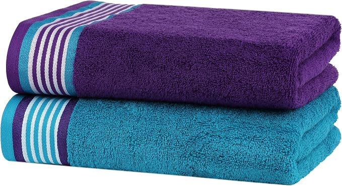 CASA COPENHAGEN He & She 4Pcs 100% Egyptian Cotton Large Designer Towels Gift - Image 4