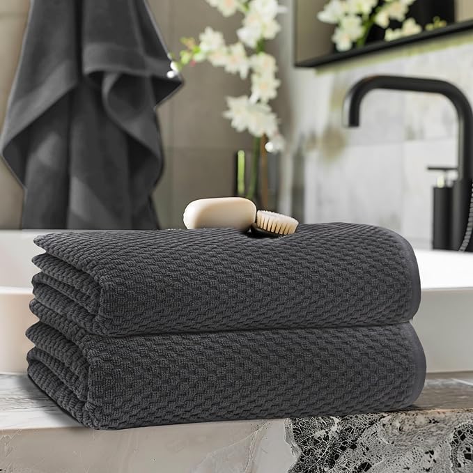 COTTON CRAFT Waffle Bath Sheets - Image 2