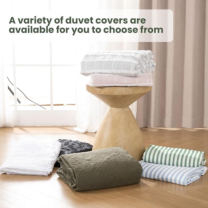ROSE&RISY King Duvet Cover Set, 3 Pieces Soft Bedding Set, Breathable and - Image 7