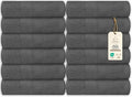 Large Bath Towels Bulk Set of 12 – 100% Cotton Terry – 24" x 50" – Quick Dry by ASTILTEXCottonTowels