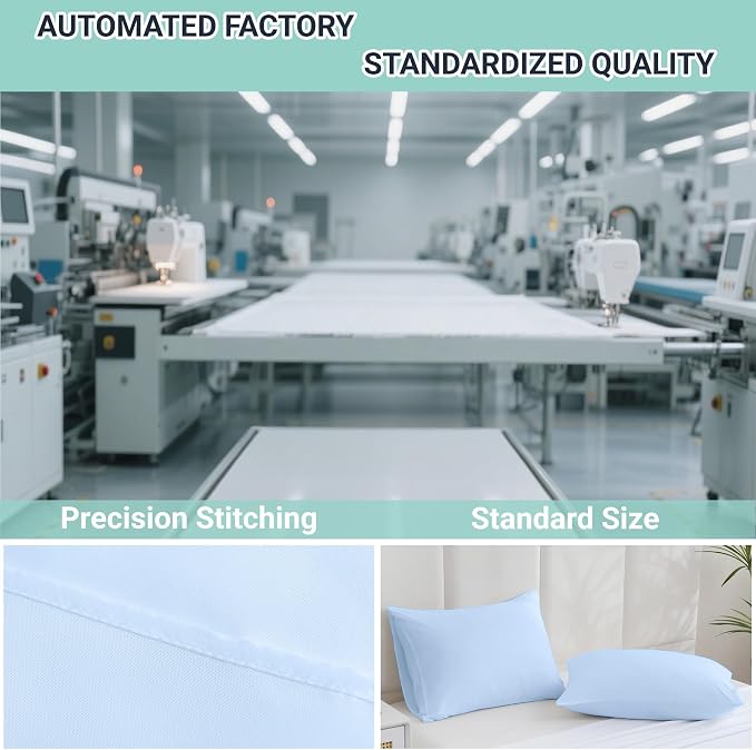 ZPECC Pillow Cases Standard Size Set of 12, 20x26 Envelope Closure Pillowcases - Image 4