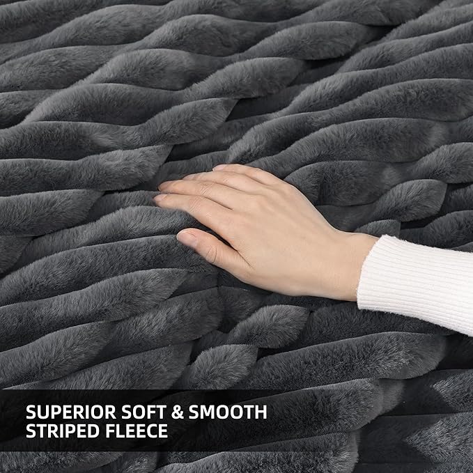 Smoofy Fluffy Full Size Comforter Sets 3 Pieces - Image 5