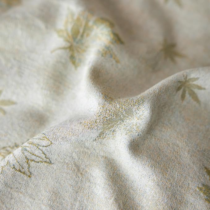 mixinni Yarn-Dyed Jacquard Duvet Cover Queen, Soft Breathable Double Layer Gauze - Image 8