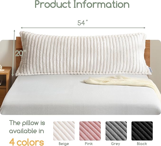 HIGOGOGO Memory Foam Body Pillow, Thickened Large Long Bed Pillow - Image 3
