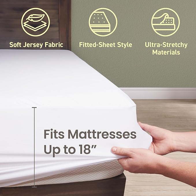 SafeRest Waterproof Mattress Protector California King Size – Absorbent - Image 3