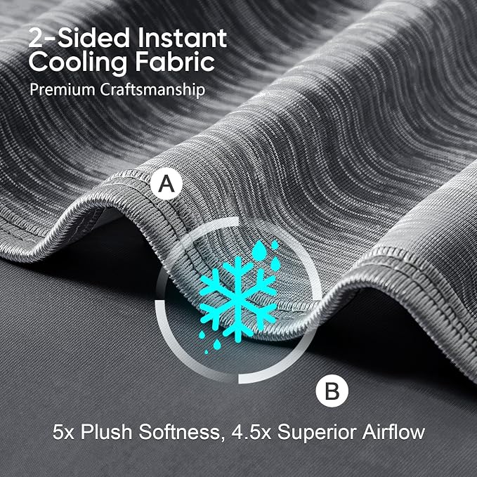KMUSET Cooling Blanket King Size, Double Sided Summer Cooling Blankets - Image 3