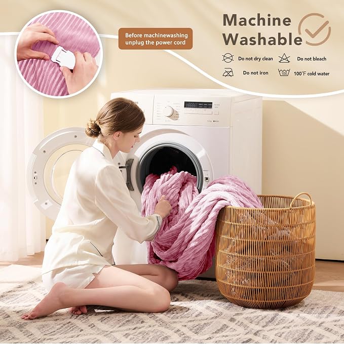 Homemate Electric Heated Blanket Full Size - Image 7