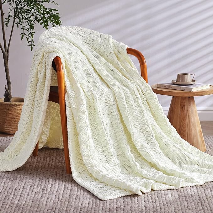 Knitted Weighted Blanket for Adult, No Beads Heavy Blanket 60” x 80'' 10lbs - Image 2