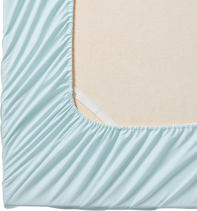 Twin Fitted Sheet Only with Full Elastic & Built in Corner Sheet Straps to - Image 2