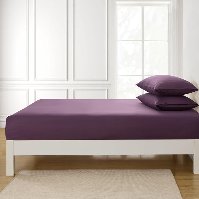 Twin Fitted Sheet Only with Full Elastic & Built in Corner Sheet Straps to - Image 4