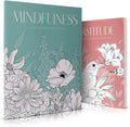 Beautiful Adult Coloring Book Set of 2 by ZICOTO
