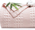 PHF Cooling Waffle Blanket King Size, Lightweight 60% Rayon from Bamboo & 40% by PHF