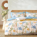 LEMIROE Tropical Coastal Blue Cotton Comforter Twin Size 2Pcs by LEMIROEBEDDING