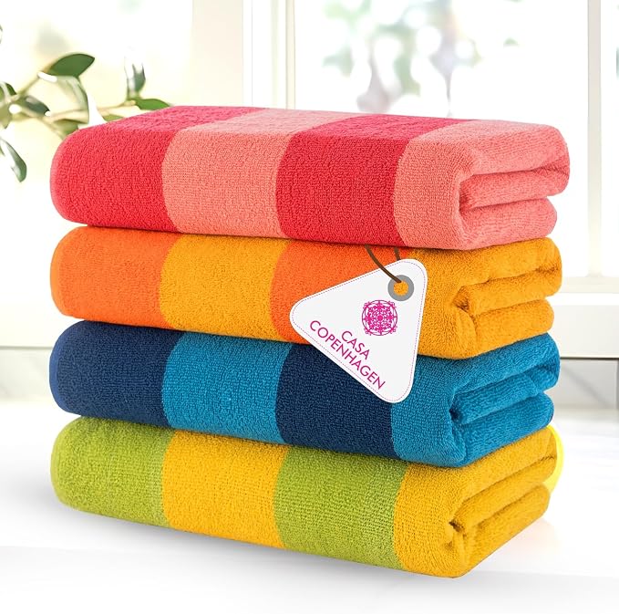Casa Copenhagen Malibu Towel 4Pcs Orange - Image 2