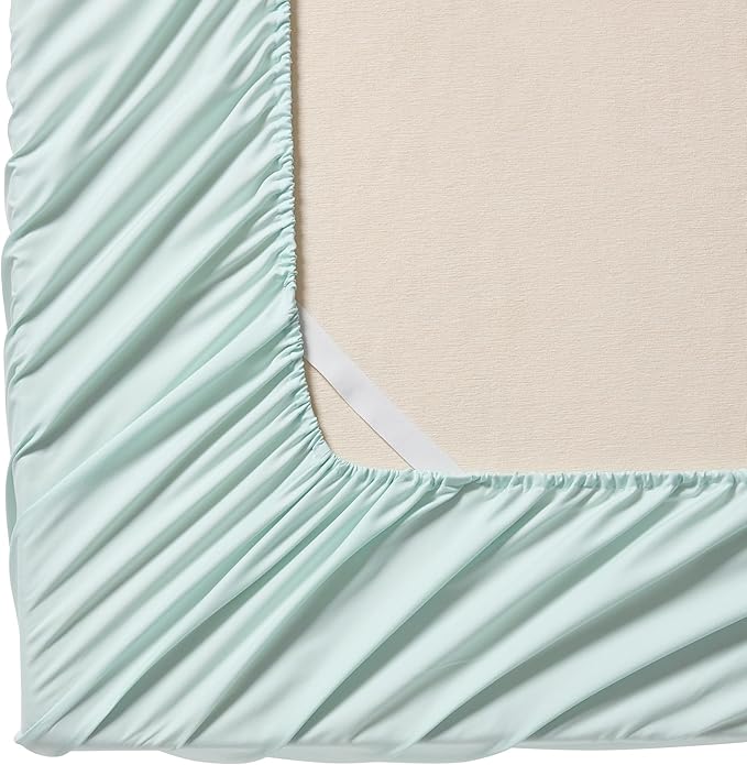 Queen Fitted Sheet Only with Full Elastic & Built in Corner Sheet Straps to - Image 2