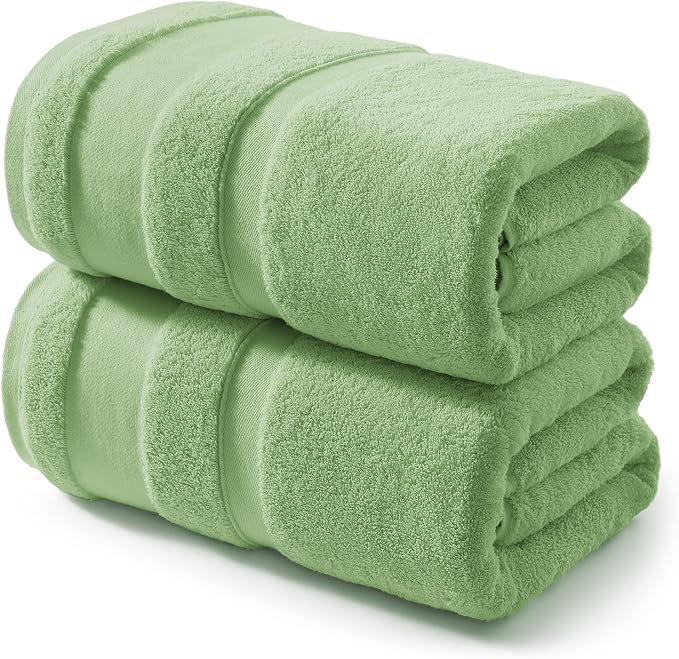 REDKISS 100% Cotton Bath Towels Set of 2, Extra Large Bath Sheets 35 X 70 Inches by REDKISSOnline