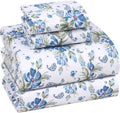 RUVANTI 100% Cotton Sheets Queen Size Set, 4 Pieces, Soft & Breathable Percale by Ruvanti