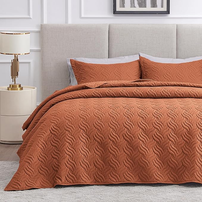 Love's cabin Quilts for Full Bed Umber Bedspreads Bedding Set by Lovescabin