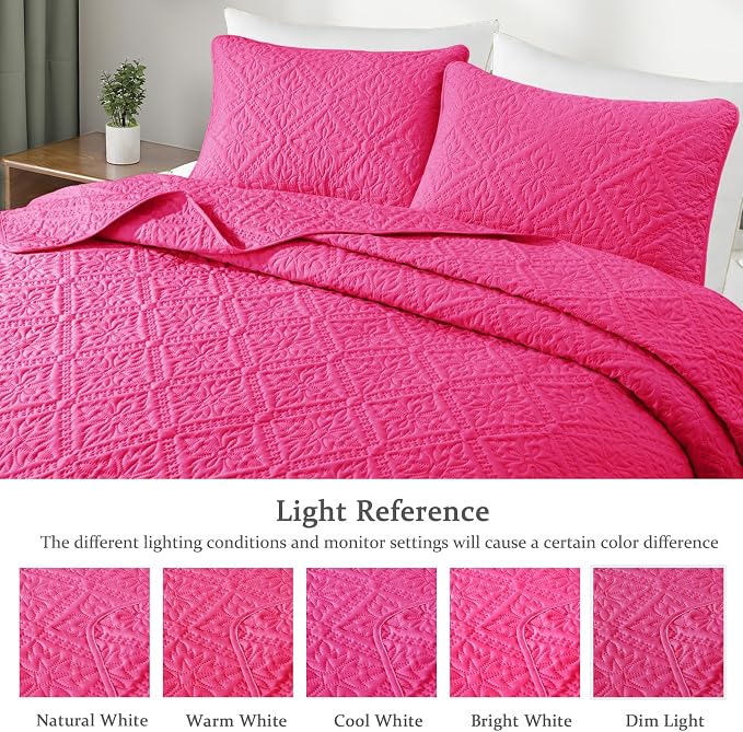 Exclusivo Mezcla Queen Quilt Bedding Set, Lightweight Soft Bedspreads Coverlets - Image 3