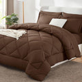 CozyLux Full Size Comforter Sets Brown by CozyLux