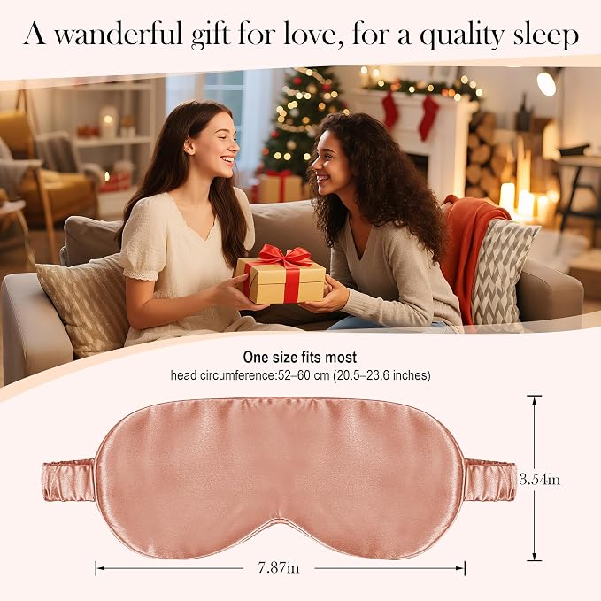 SilkDream 100% Mulberry Silk Sleep Mask Eye Mask - Image 6