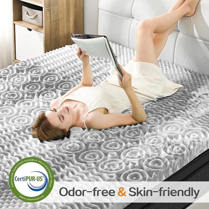 SINWEEK Mattress Topper Memory Foam Mattress Topper 2 Inch Queen Soft Mattress - Image 3
