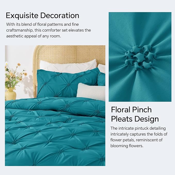 BEDELITE Teal Twin Comforter Set - Image 4