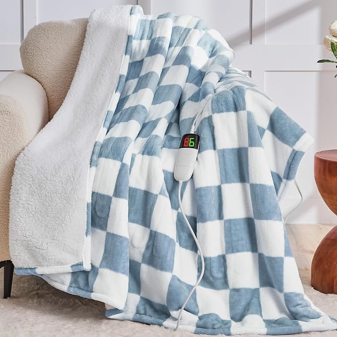 Heated Electric Blanket Throw, 50X60 Heating Blanket by OCTROT