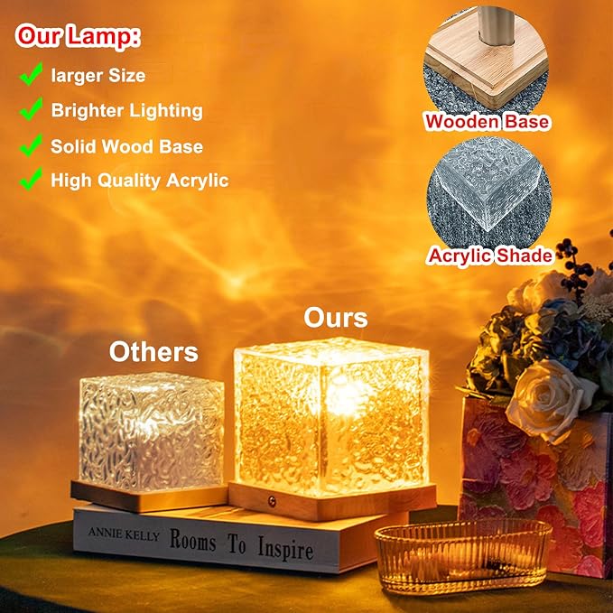 Aurora Ocean Wave Lights Projector, 16 Colors 4 Modes Cube Color Changing Light - Image 2